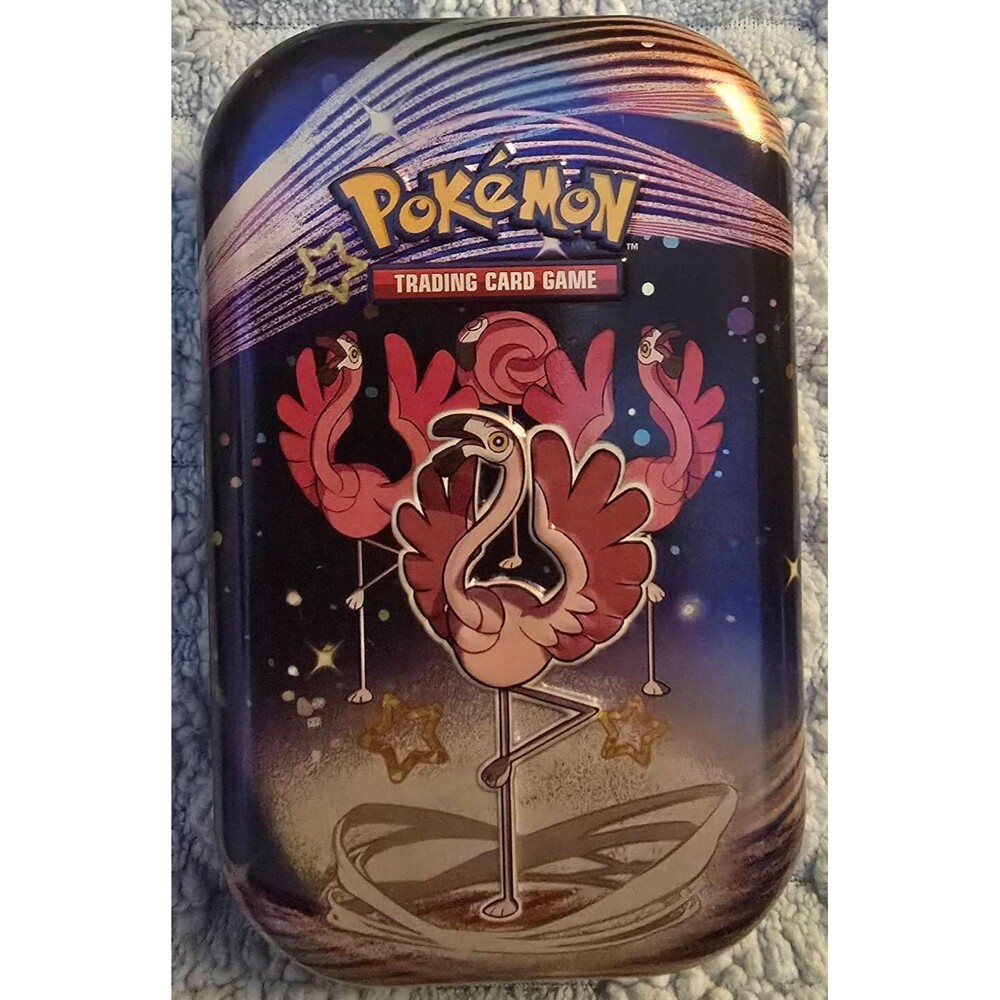 Pokemon PALDEAN FATES Flamigo Mint empty tin